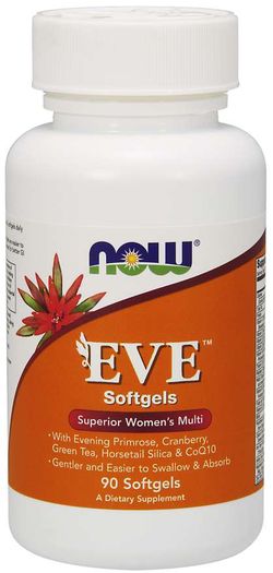 NOW® Foods NOW Multi Vitamins Eve, Multivitamín pro Ženy, 90 softgelových kapslí