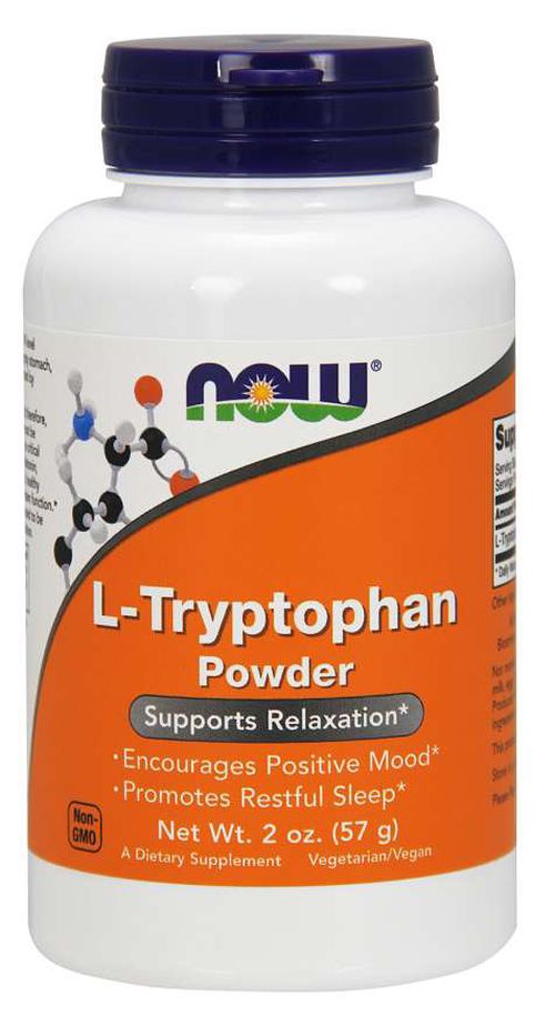 NOW® Foods NOW L-Tryptophan Powder, L-Tryptofan prášek, 57g