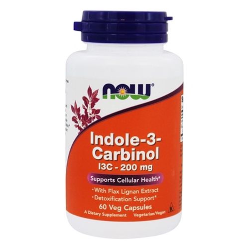 Now® Foods NOW I3C (Indol-3-karbinol) s extraktem lněných lignanů, 60 rostlinných kapslí