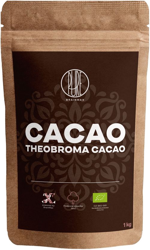 BrainMax Pure Cacao, Bio Kakao z Peru, 1000 g *CZ-BIO-001 certifikát