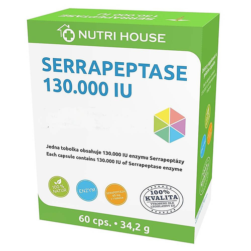 Nutrihouse Serrapeptase 130.000 IU 60 tobolek