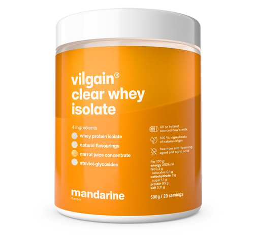 Vilgain Clear Whey Isolate – mandarinka 500 g