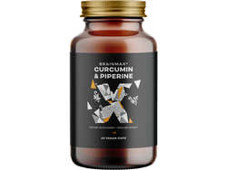 BrainMax Curcumin & Piperine, 60 rostlinných kapslí