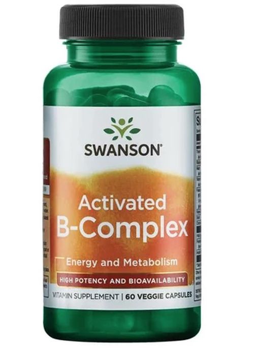 Swanson Activated B-Complex, High potency, Aktivní koenzymová forma Vitamínů B, Vyšší účinnost , 60 rostlinných kapslí