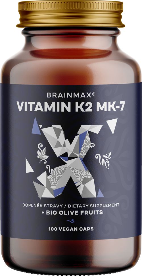 BrainMax Vitamin K2 jako MK7 150 mcg, 100 rostlinných kapslí