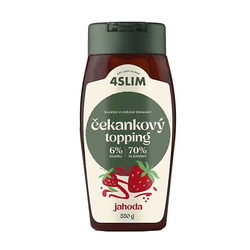 4Slim Čekankový topping jahoda 330 g