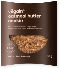 Vilgain Oatmeal Butter Cookie – kakao choco chip 35 g
