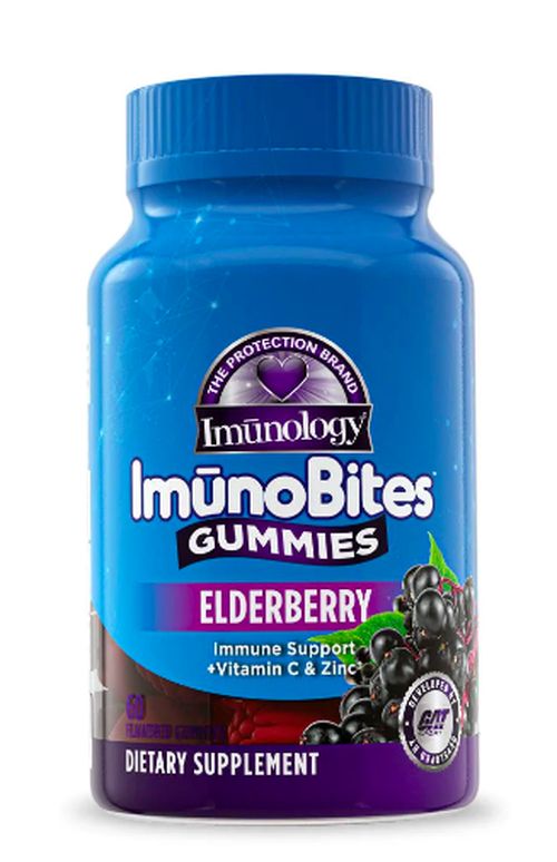 GAT ImunoBites Gummies Ederberry, podpora imunity, bezinka a černý rybíz, 60 gumových bonbónů