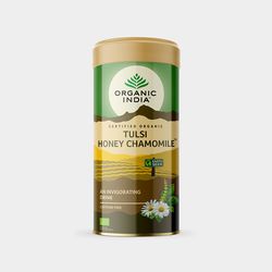 Organic India Tulsi Med + Heřmánek BIO, 100g plech *IN-BIO-149 certifikát