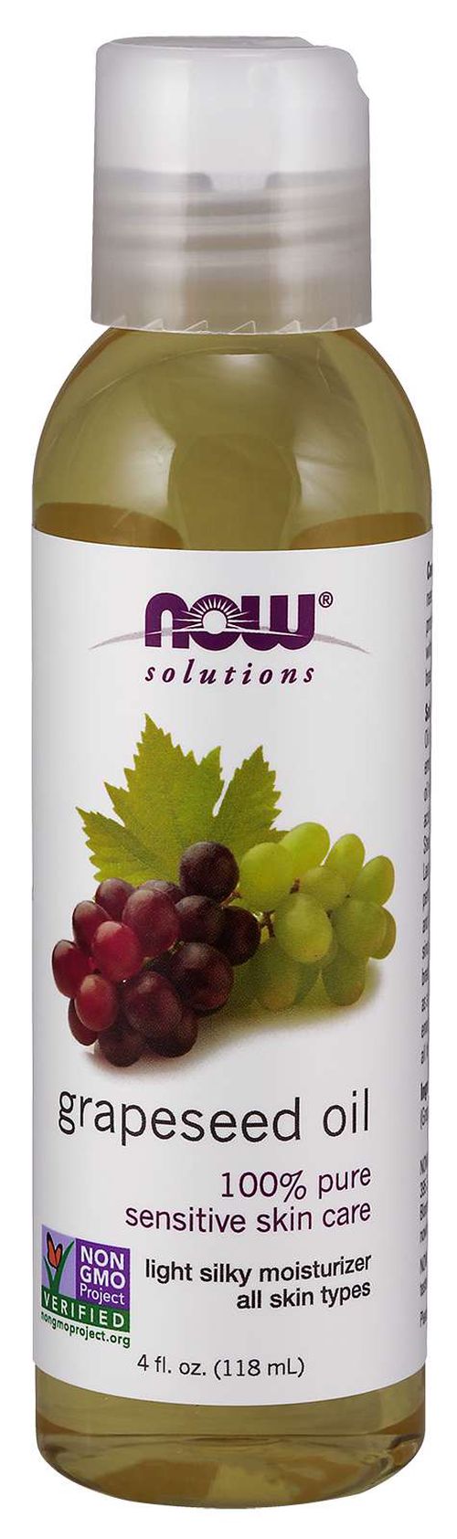 NOW® Foods NOW Grapeseed oil (Hroznový olej), 118 ml