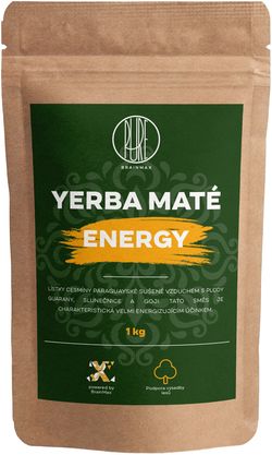 BrainMax Pure Organic Yerba Maté - Energy, 1000 g