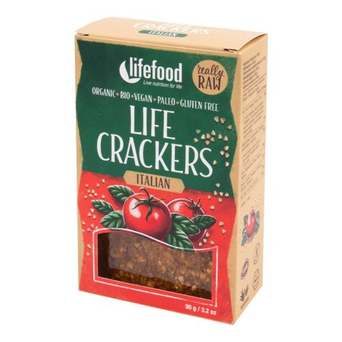 LifeFood - Life Crackers italské BIO , 90 g CZ-BIO-002 certifikát