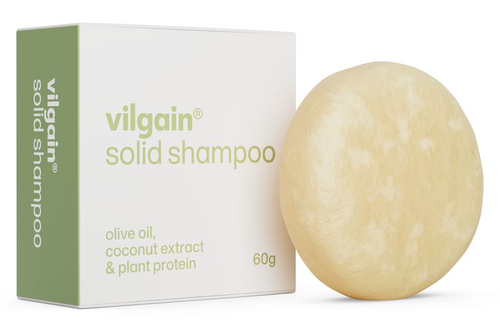 Vilgain Tuhý šampon – olivový olej, kokosový extrakt & rostlinný protein 60 g