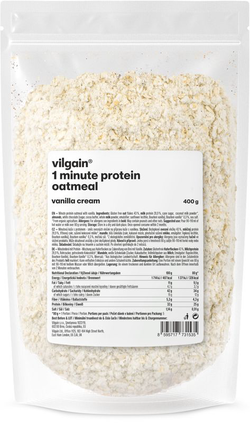 Vilgain Minutová proteinová ovesná kaše – Vanilkový krém 400 g