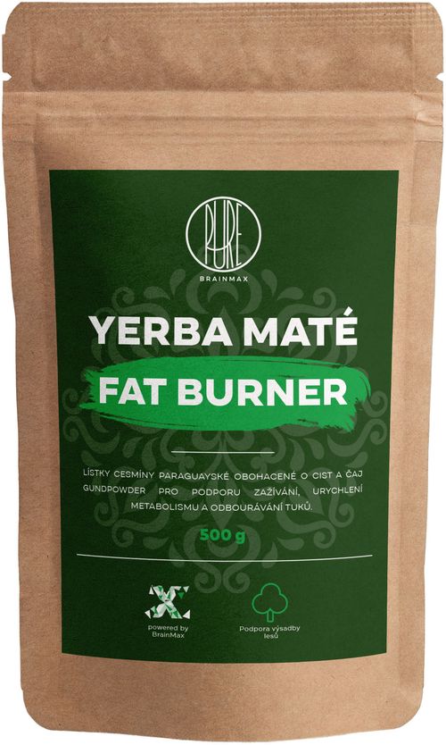 BrainMax Pure Organic Yerba Maté - Fat Burner, 500 g