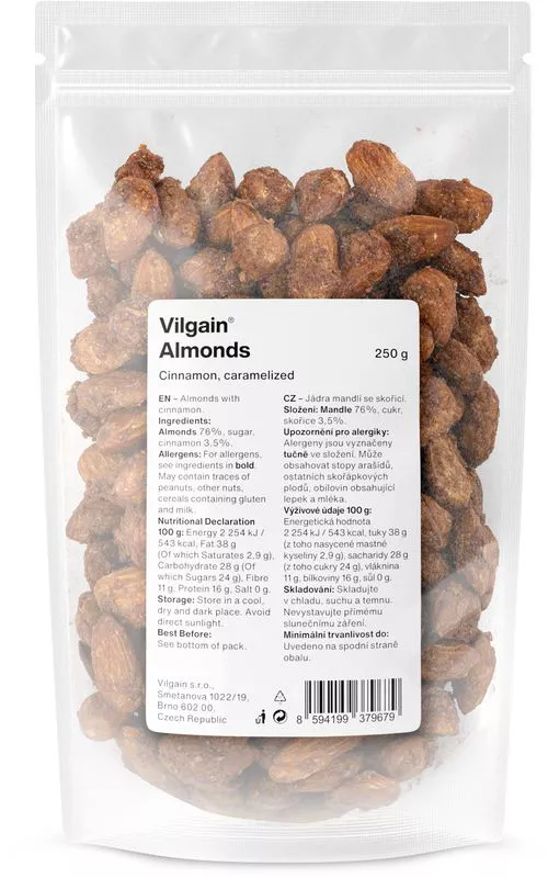 Vilgain Mandle karamelizované skořice 250 g