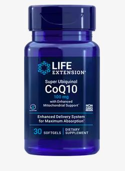 Life Extension Super Ubiquinol CoQ10 with Enhanced Mitochondrial Support, koenzym Q10, 100 mg
