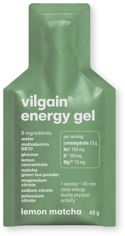 Vilgain Energy gel – citron a matcha 40 g
