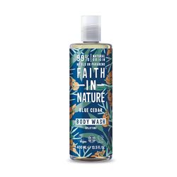 Faith in Nature Faith For Men - Přírodní sprchový gel Modrý cedr, 400ml