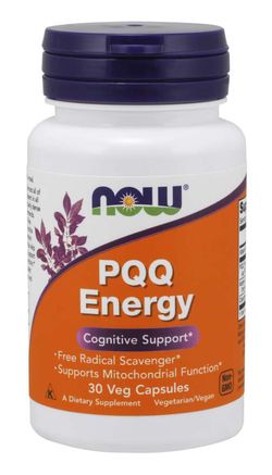 NOW® Foods NOW PQQ (Pyrrolochinolin chinon) Energy, 30 rostlinných kapslí