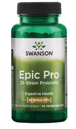 Swanson Epic Pro probiotika 25 kmenů, 30 mld CFU, 30 kapslí