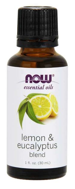 NOW® Foods NOW Essential Oil, Lemon & Eucalyptus Blend (éterický olej citron a eukalyptus), 30 ml