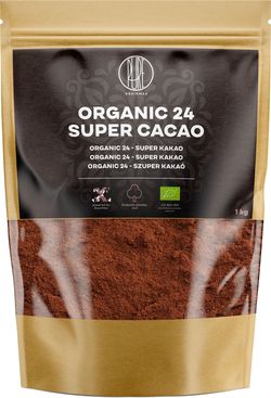 BrainMax Pure Organic 24 Super Cacao, BIO RAW kakao, 1kg *CZ-BIO-001 certifikát