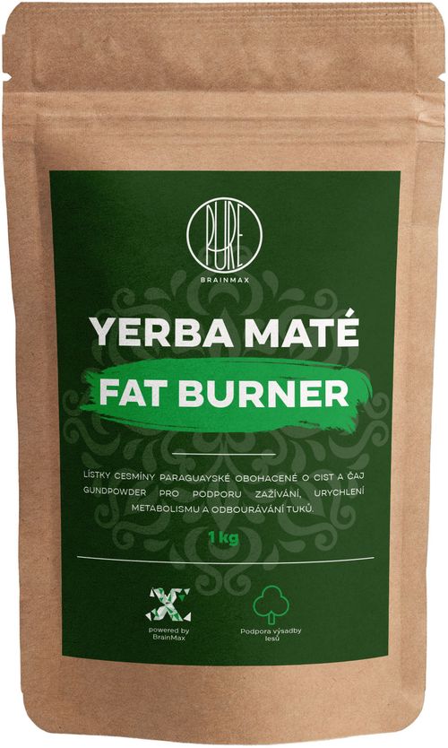 BrainMax Pure Organic Yerba Maté - Fat Burner 1000 g