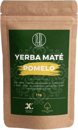 BrainMax Pure Organic Yerba Maté - Pomelo, 1000 g