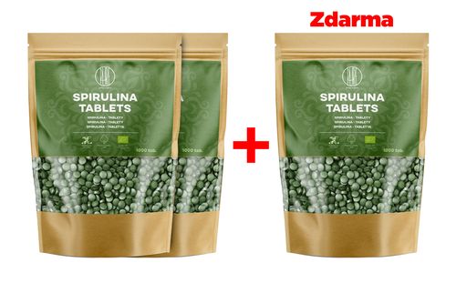 BrainMax Pure Spirulina Tablets BIO, 1000 tablet, 2+1 ZDARMA