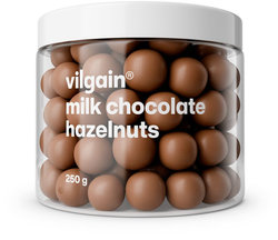 Vilgain Lískové ořechy v čokoládě – mléčná čokoláda 250 g