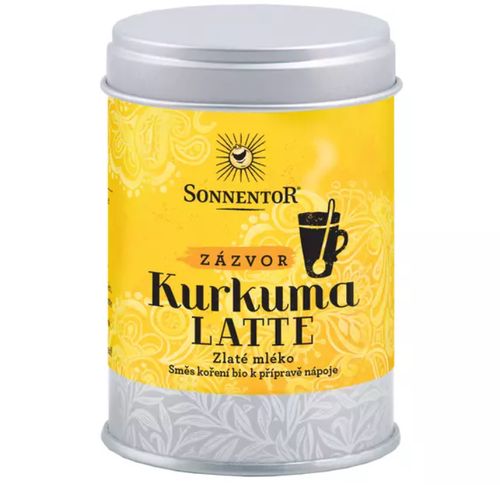 Sonnentor Kurkuma Latte - zázvor BIO, 60 g dóza *CZ-BIO-001 certifikát