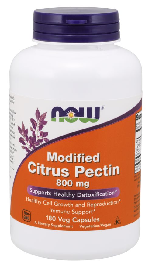 NOW® Foods NOW Modified Citrus Pectin (citrusový pektin), 800mg, 180 rostlinných kapslí