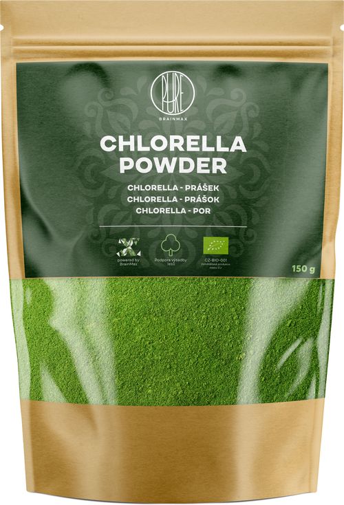 BrainMax Pure Chlorella, 150 g *CZ-BIO-001 certifikát