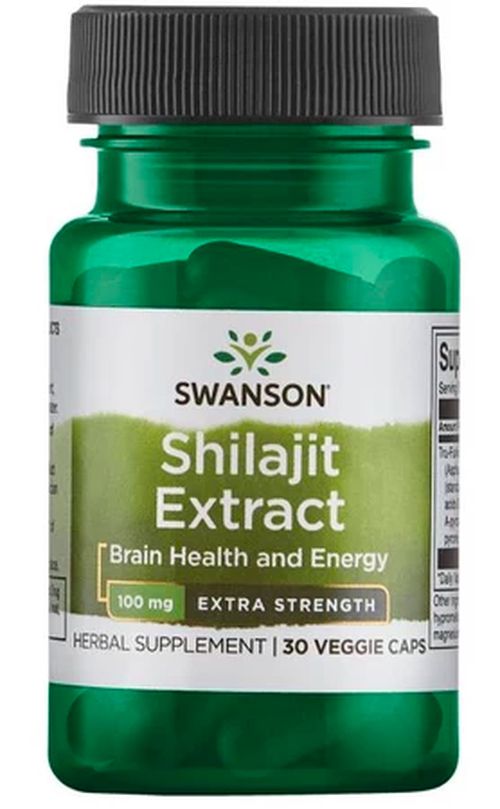 Swanson Shilajit Extrakt - 100 mg, 30 kapslí