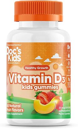 Doctor's Best Doctor’s Best Kid's vitamin D3 (vitamín D3 pro děti), 60 gumových medvídků