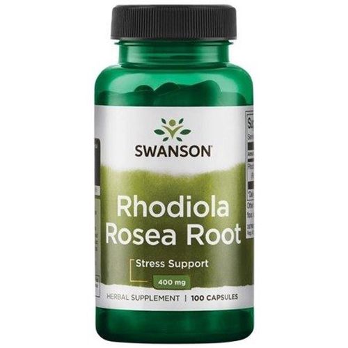 Swanson Rhodiola Rosea Root (Rozchodnice růžová), 400 mg, 100 kapslí