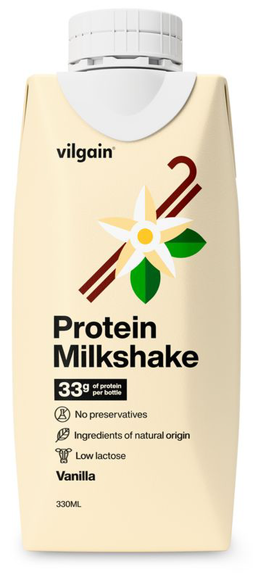 Vilgain Protein Milkshake – vanilka 330 ml
