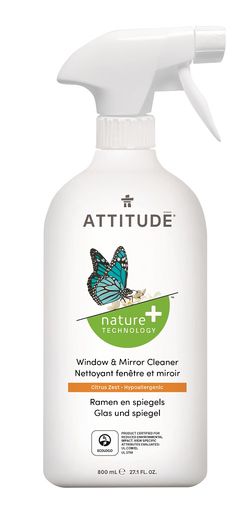 Attitude - Čistič na sklo a zrcadla s vůní citronové kůry, 800ml