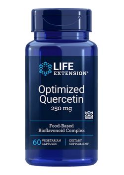 Life Extension, Optimized Quercetin, Kvercetin, 250 mg, 60 rostlinných kapslí