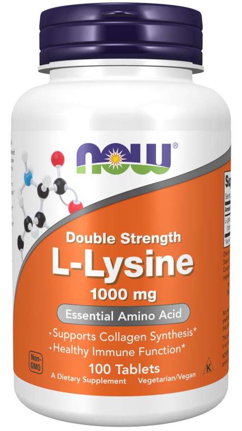 NOW® Foods Now L-Lysine (L-lysin), 1000 mg, 100 tablet