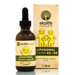 Ekolife Natura - Liposomal Vitamin K2 + D3 60ml (Lipozomální vitamín K2+ D3)