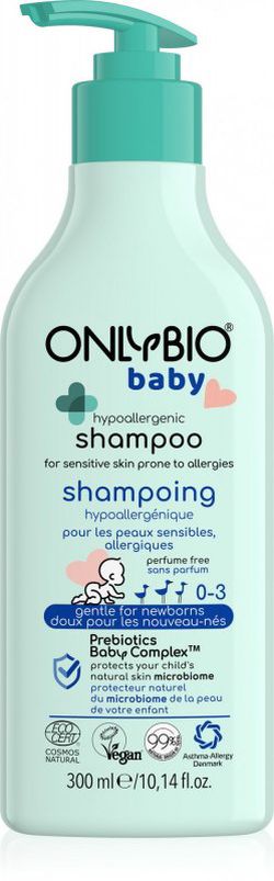 OnlyBio - Hypoalergenní šampon pro miminka, 300 ml