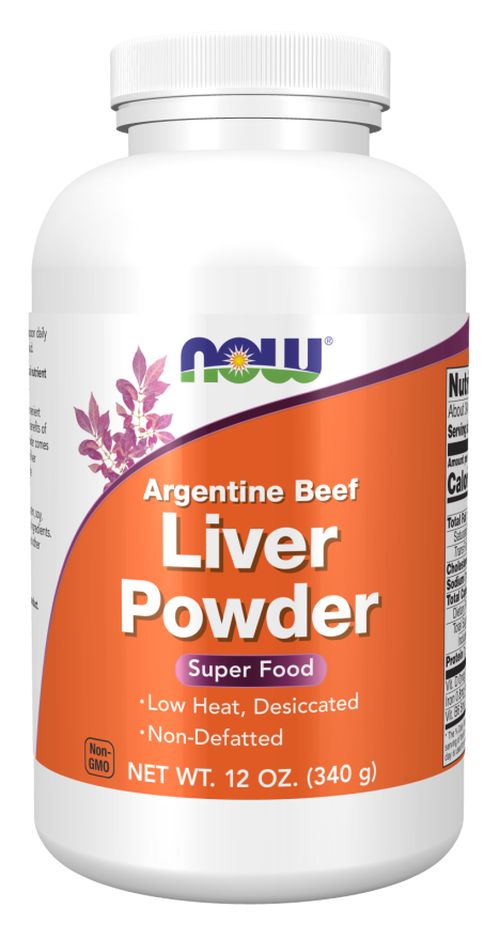 Now® Foods NOW Liver powder, Argentive beef (podpora jater), 340 g