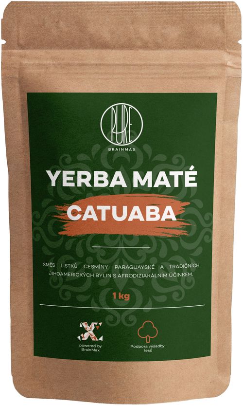 Votamax BrainMax Pure Organic Yerba Maté - Catuaba, 1000 g