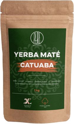 Votamax BrainMax Pure Organic Yerba Maté - Catuaba, 1000 g