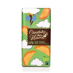Chocolates from Heaven - BIO hořká čokoláda s pomerančem 72%, 100g *CZ-BIO-001 certifikát