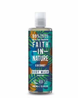 Faith in Nature, Přírodní sprchový gel - kokos, 400 ml