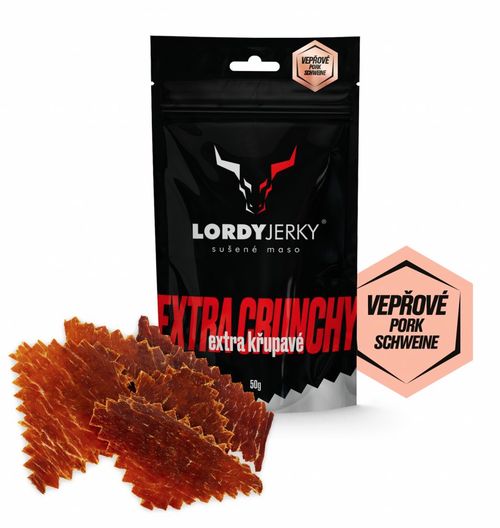 Lordy Jerky - Vepřové sušené maso natural, 50 g