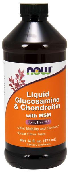 NOW® Foods NOW Glukosamin & Chondroitin with MSM Liquid, 473 ml